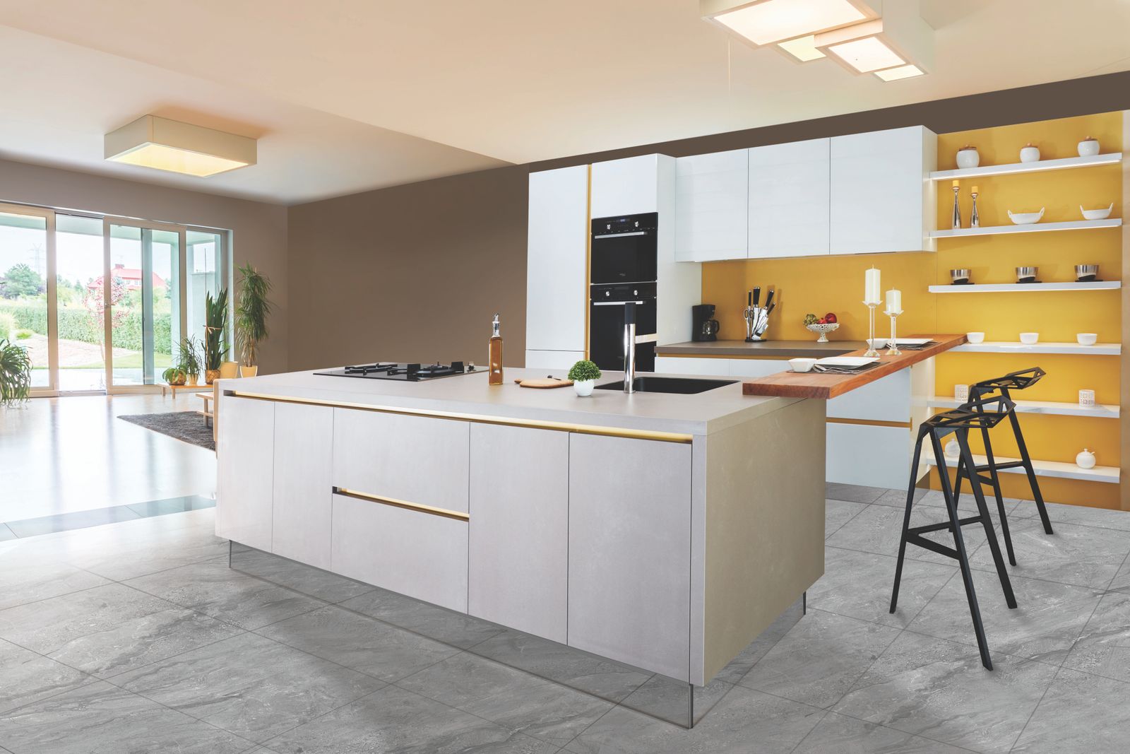 Accessible design: Wide circulation spaces, step-free access and fittings chosen for independence.